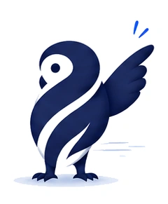 Talenscio Owl Icon Pointing